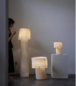 Vellum Sculptural Floor Lamp – Modern Artisan Lighting for Living Room & Bedroom