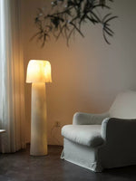 Vellum Sculptural Floor Lamp – Modern Artisan Lighting for Living Room & Bedroom
