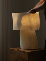 Vellum Sculptural Table Lamp with Warm Diffused Glow