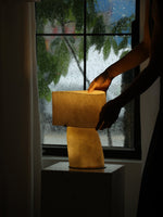 Vellum Sculptural Table Lamp with Warm Diffused Glow