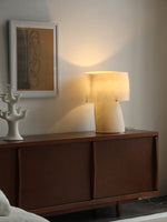 Vellum Sculptural Table Lamp with Warm Diffused Glow