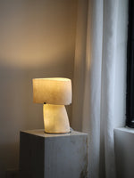 Vellum Sculptural Table Lamp with Warm Diffused Glow
