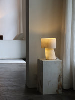 Vellum Sculptural Table Lamp with Warm Diffused Glow