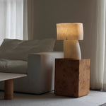 Vellum Sculptural Table Lamp with Warm Diffused Glow