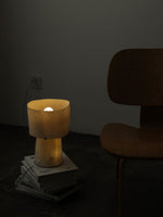 Vellum Sculptural Table Lamp with Warm Diffused Glow