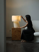 Vellum Sculptural Table Lamp with Warm Diffused Glow
