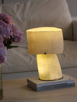 Vellum Sculptural Table Lamp with Warm Diffused Glow