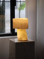 Vellum Sculptural Table Lamp with Warm Diffused Glow