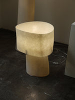 Vellum Sculptural Table Lamp with Warm Diffused Glow
