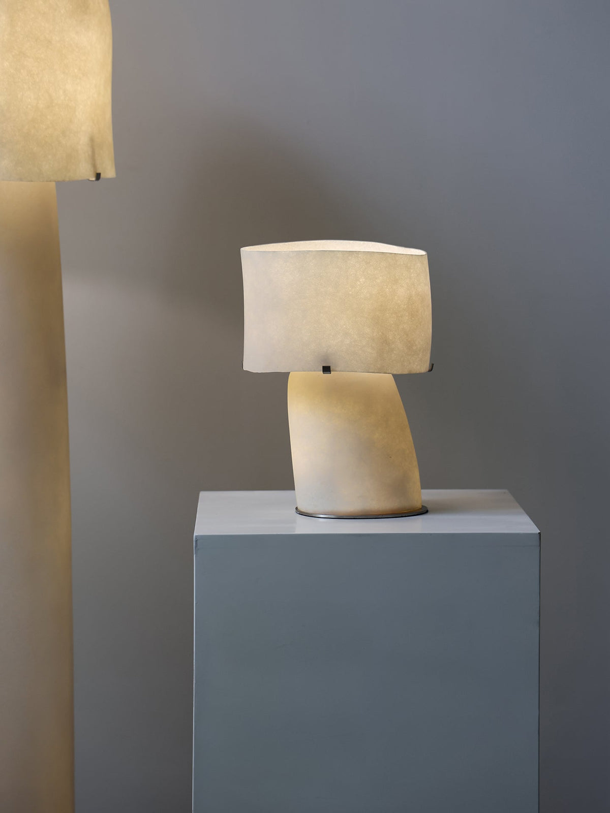 Vellum Sculptural Table Lamp with Warm Diffused Glow