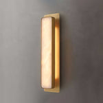 Velmora Alabaster Wall Sconce – Modern LED Wall Light in Gold or Black