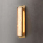 Velmora Alabaster Wall Sconce – Modern LED Wall Light in Gold or Black