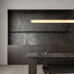 Velmore Linea Alabaster LED Pendant Light – Modern Linear Chandelier