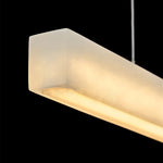 Velmore Linea Alabaster LED Pendant Light – Modern Linear Chandelier