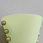 Velora Sculptural Wall Sconce in Matte Gold with Glass Shade