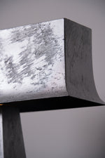 Veltan Sculptural Table Lamp in Antique Stainless Steel for Modern Interiors