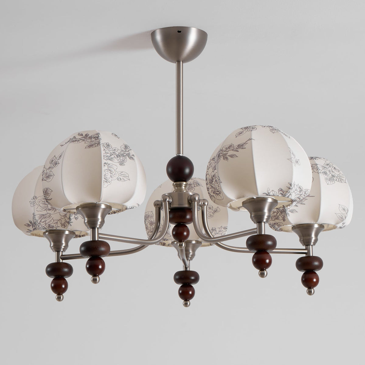 Velvet Petal Chandelier – Modern Fabric Pendant Light for Dining Room and Living Room