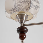 Velvet Petal Chandelier – Modern Fabric Pendant Light for Dining Room and Living Room