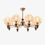 Velvet Petal Chandelier – Modern Fabric Pendant Light for Dining Room and Living Room