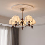 Velvet Petal Chandelier – Modern Fabric Pendant Light for Dining Room and Living Room