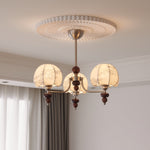 Velvet Petal Chandelier – Modern Fabric Pendant Light for Dining Room and Living Room