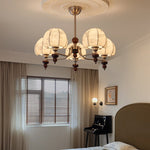 Velvet Petal Chandelier – Modern Fabric Pendant Light for Dining Room and Living Room