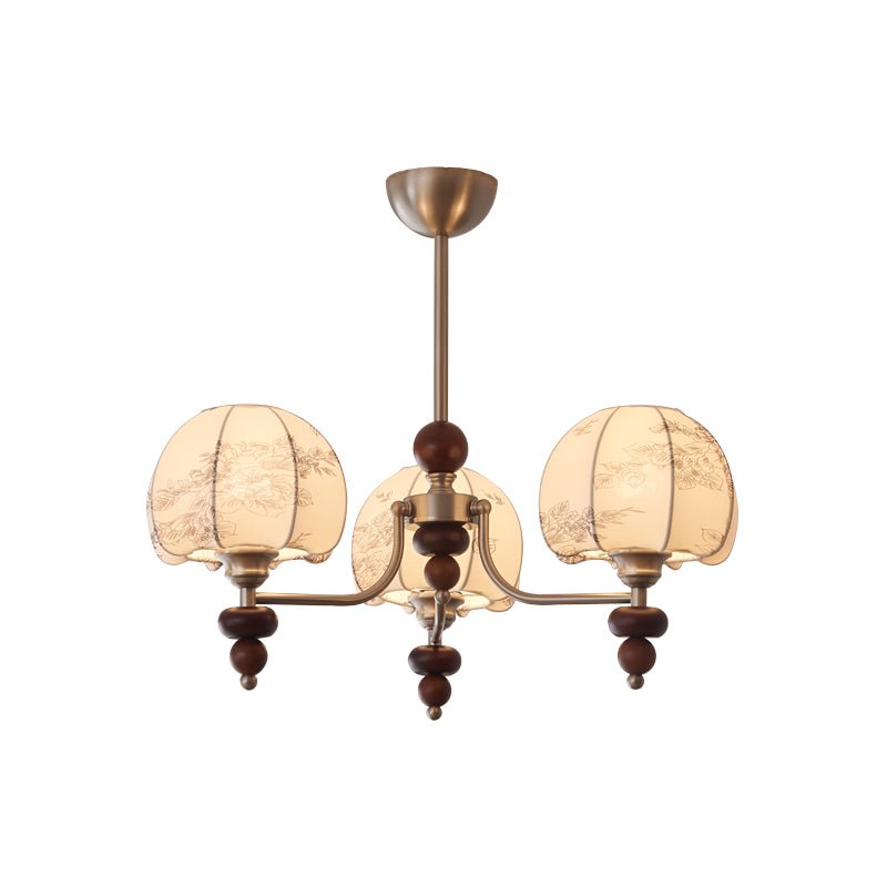 Velvet Petal Chandelier – Modern Fabric Pendant Light for Dining Room and Living Room