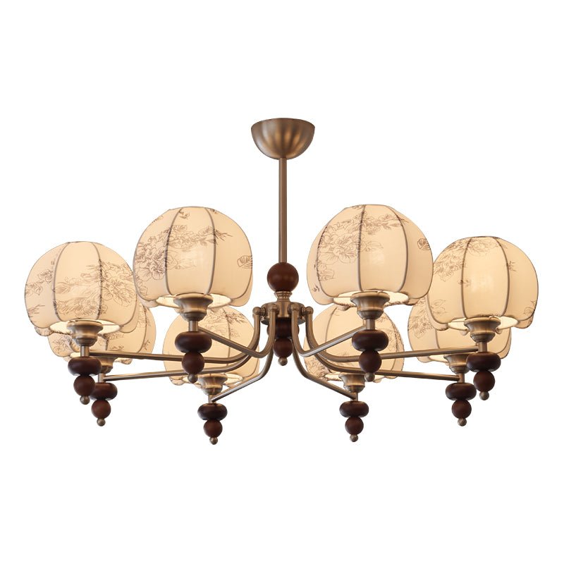 Velvet Petal Chandelier – Modern Fabric Pendant Light for Dining Room and Living Room