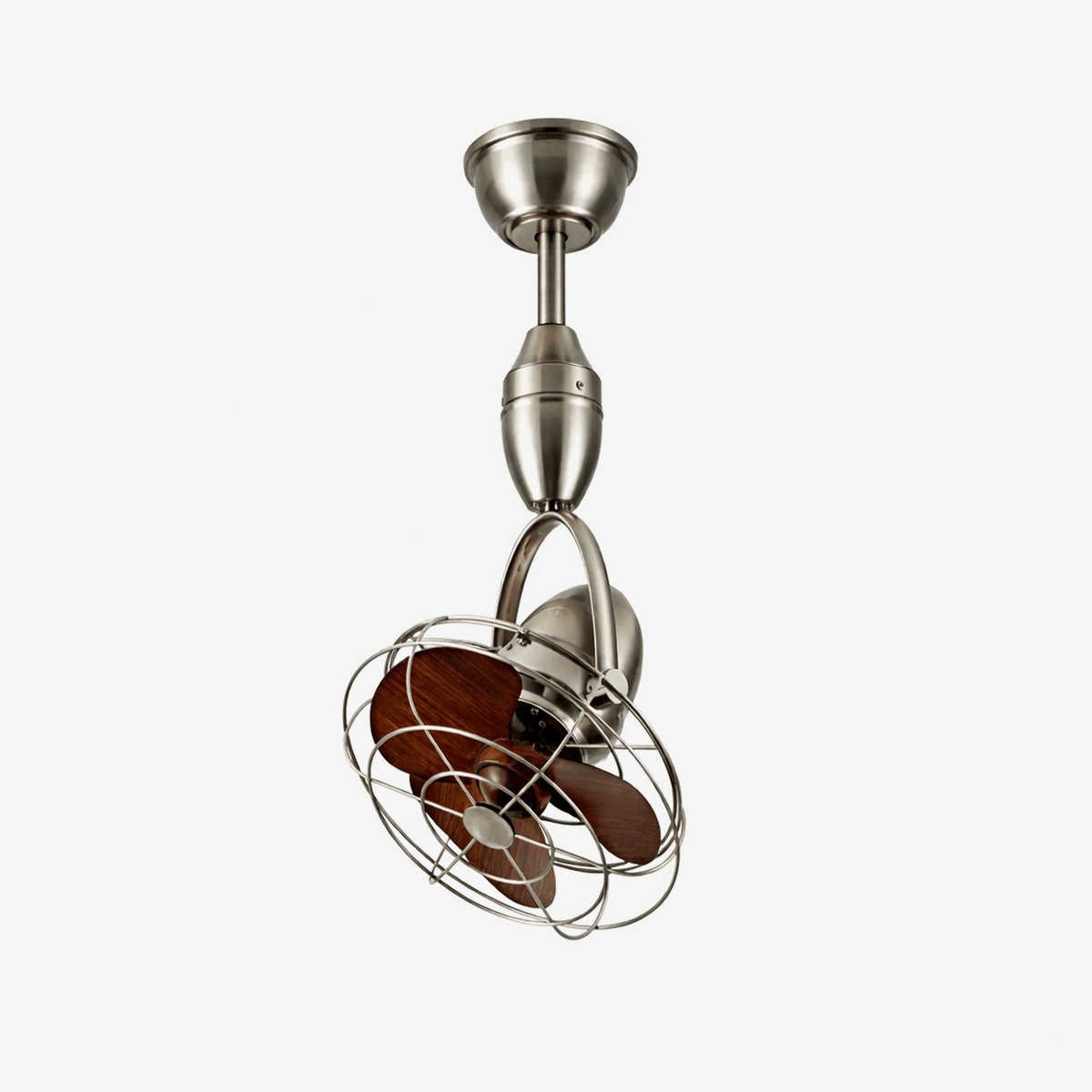 Venturo Cage Ceiling Fan with Pivoting Head and Remote Control