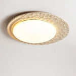 Venus Textured Stone Ceiling Light in Yellow Travertine