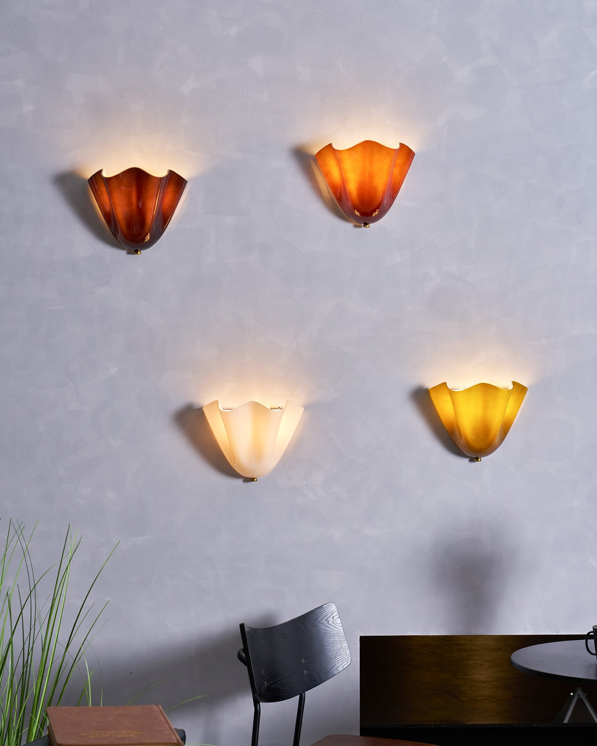 Petalia Sculptural Glass Wall Sconce | Modern Organic Lighting