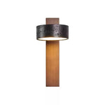 Vera Wall Sconce in Black Travertine and Walnut