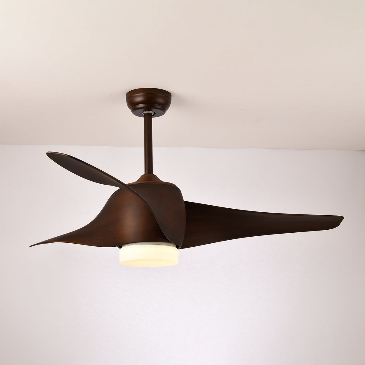 Verdantia Aero 52" Ceiling Fan with Integrated LED Light in Sage Green
