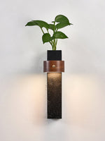 Verde Beam Rechargeable Wall Sconce with Planter