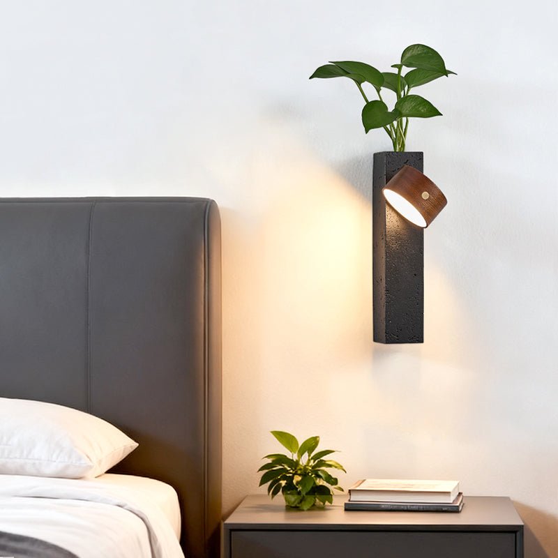 Verde Beam Rechargeable Wall Sconce with Planter