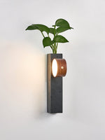 Verde Beam Rechargeable Wall Sconce with Planter