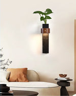 Verde Beam Rechargeable Wall Sconce with Planter