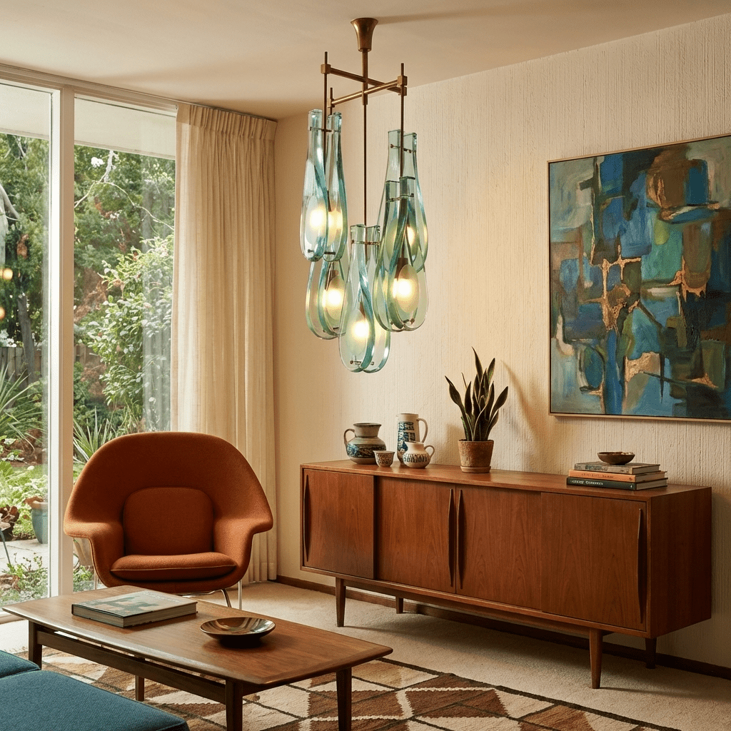Verdelle Cascade Chandelier – Modern Glass Pendant Light for Dining Room & Living Room