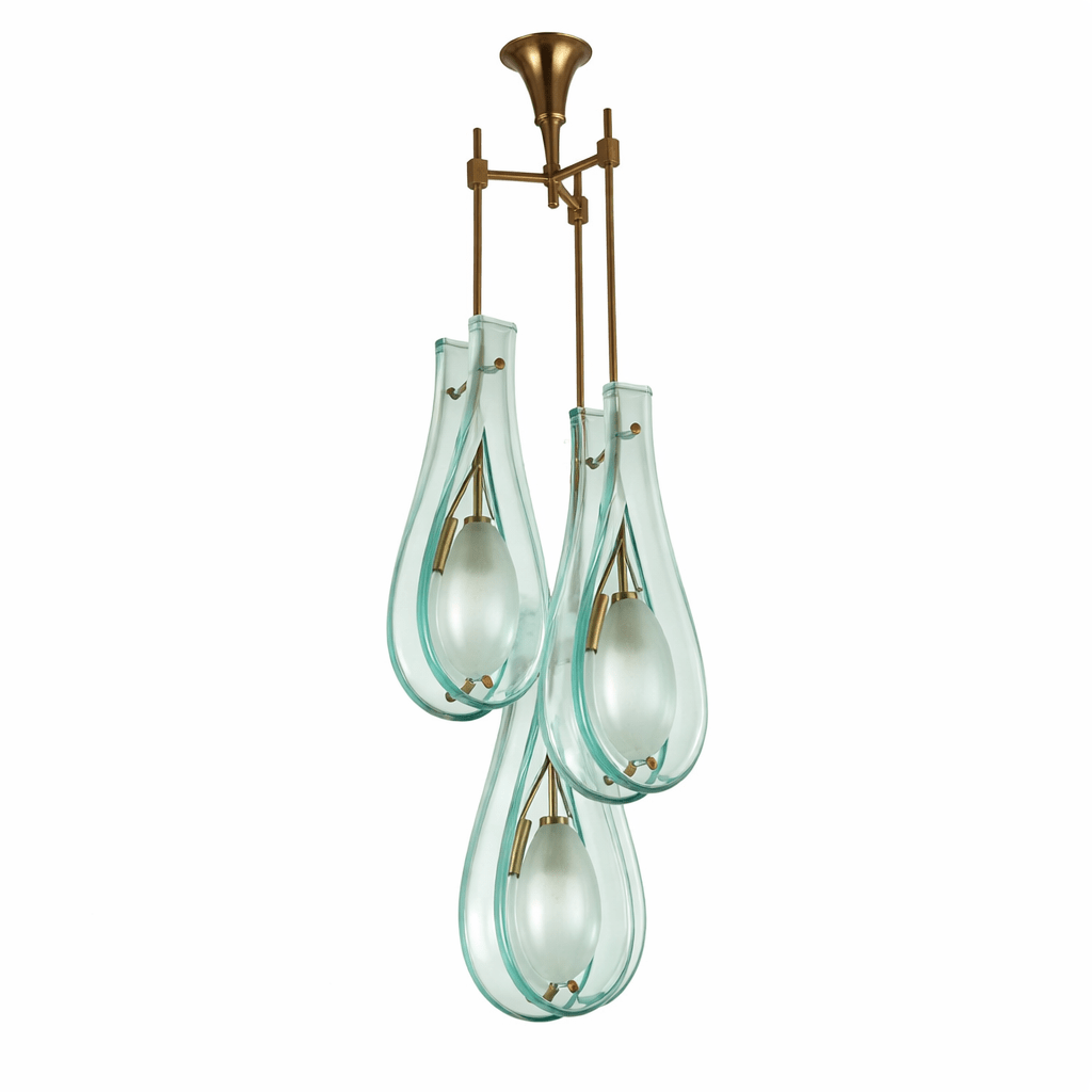 Verdelle Cascade Chandelier – Modern Glass Pendant Light for Dining Room & Living Room