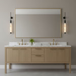 Verita Alabaster LED Wall Sconce in Brass Finish for Modern Interiors