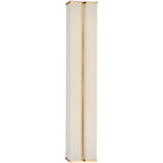 Columnar Fabric Wall Sconce with Gold Accents – Modern LED Lighting