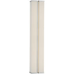 Columnar Fabric Wall Sconce with Gold Accents – Modern LED Lighting