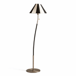 Verona Curved Striped Floor Lamp – Art Deco Modern Illumination