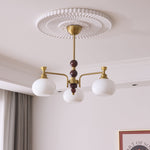 Verona Halo Modern Gold Chandelier with Frosted Glass Globes