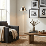 Verona Striped Floor Lamp with Fabric Shade