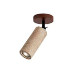 Versa Stone Adjustable Wall Sconce in Travertine and Wood
