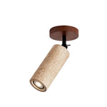 Versa Stone Adjustable Wall Sconce in Travertine and Wood