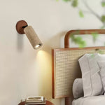 Versa Stone Adjustable Wall Sconce in Travertine and Wood