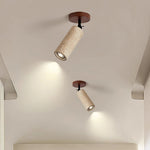 Versa Stone Adjustable Wall Sconce in Travertine and Wood