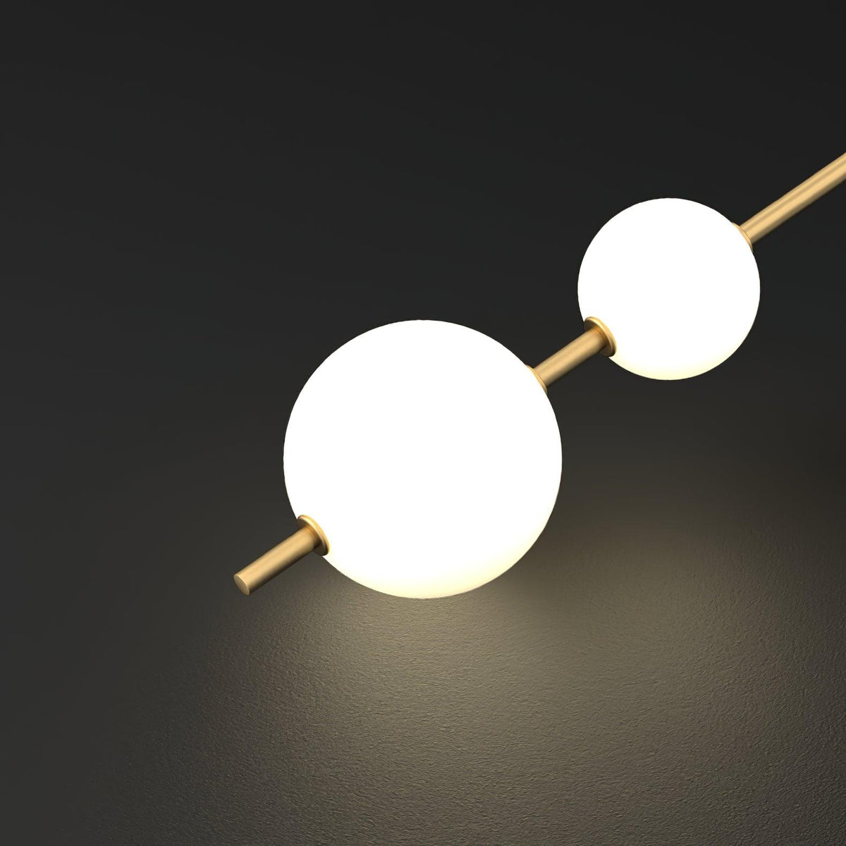Vertical Globe Plug In Wall Lamp
